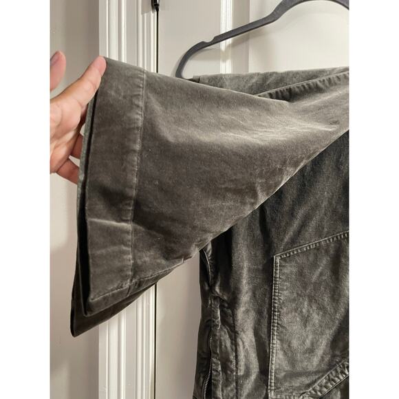 Anthropologie Maeve Velvet Bootcut Pants Grey 20W - Picture 3 of 9